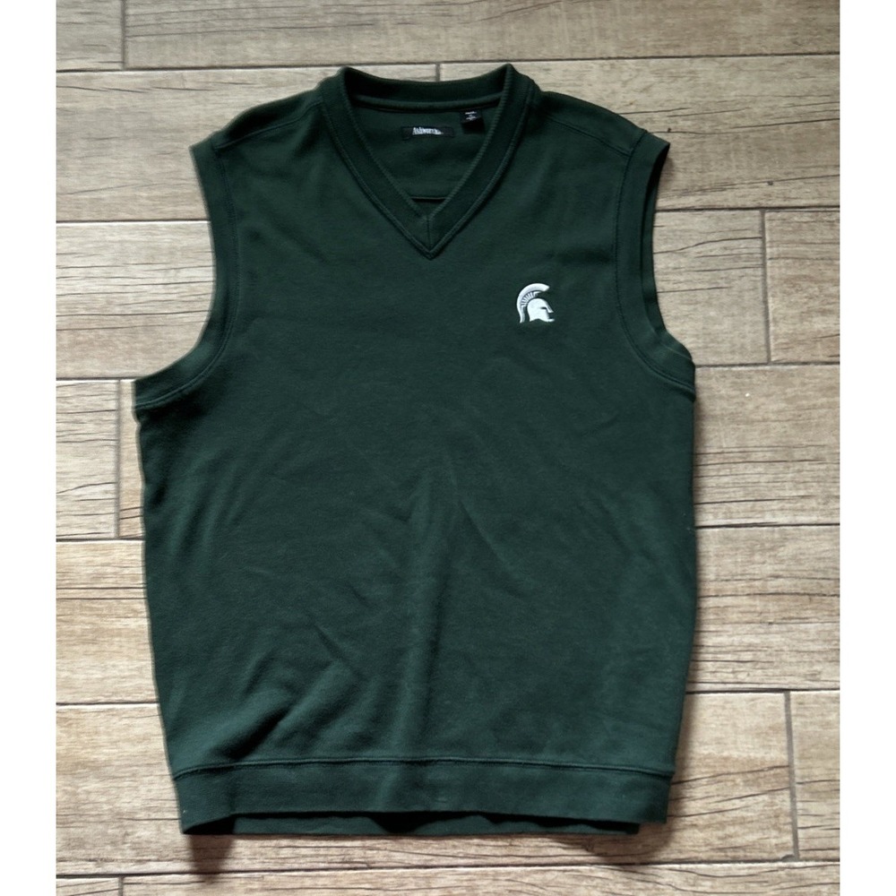 Vintage Michigan State University Spartans L Vest Minimal‎ Wear